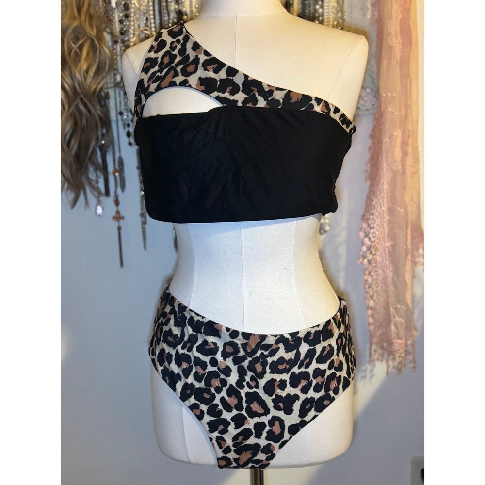 Leopard and Black Bikini